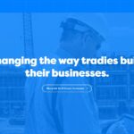 Image of a bold new website for a group of uniquely passionate tradies.