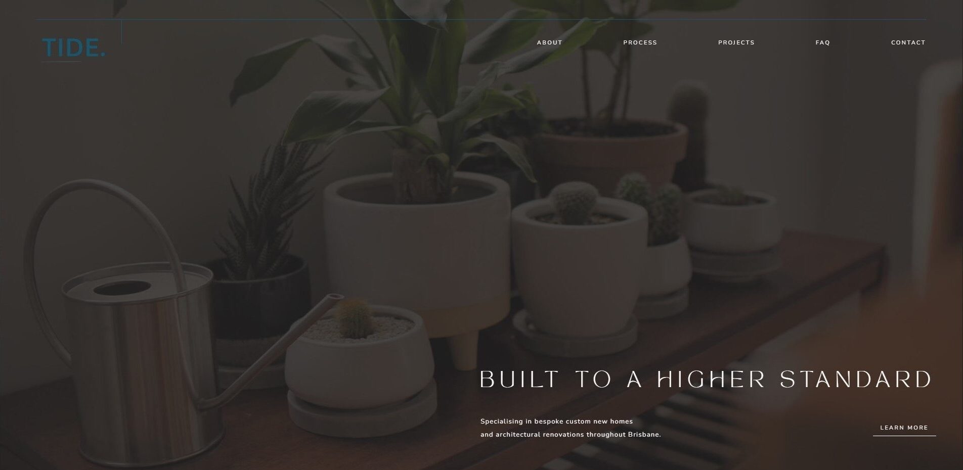 Image for a clean and elegant full design for a luxury construction company.